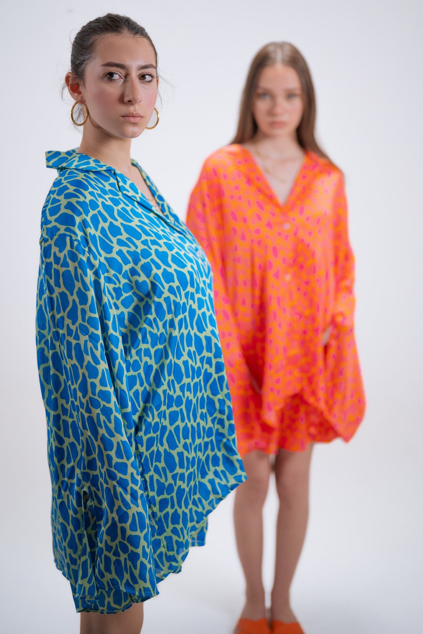Bold safari print two-piece set