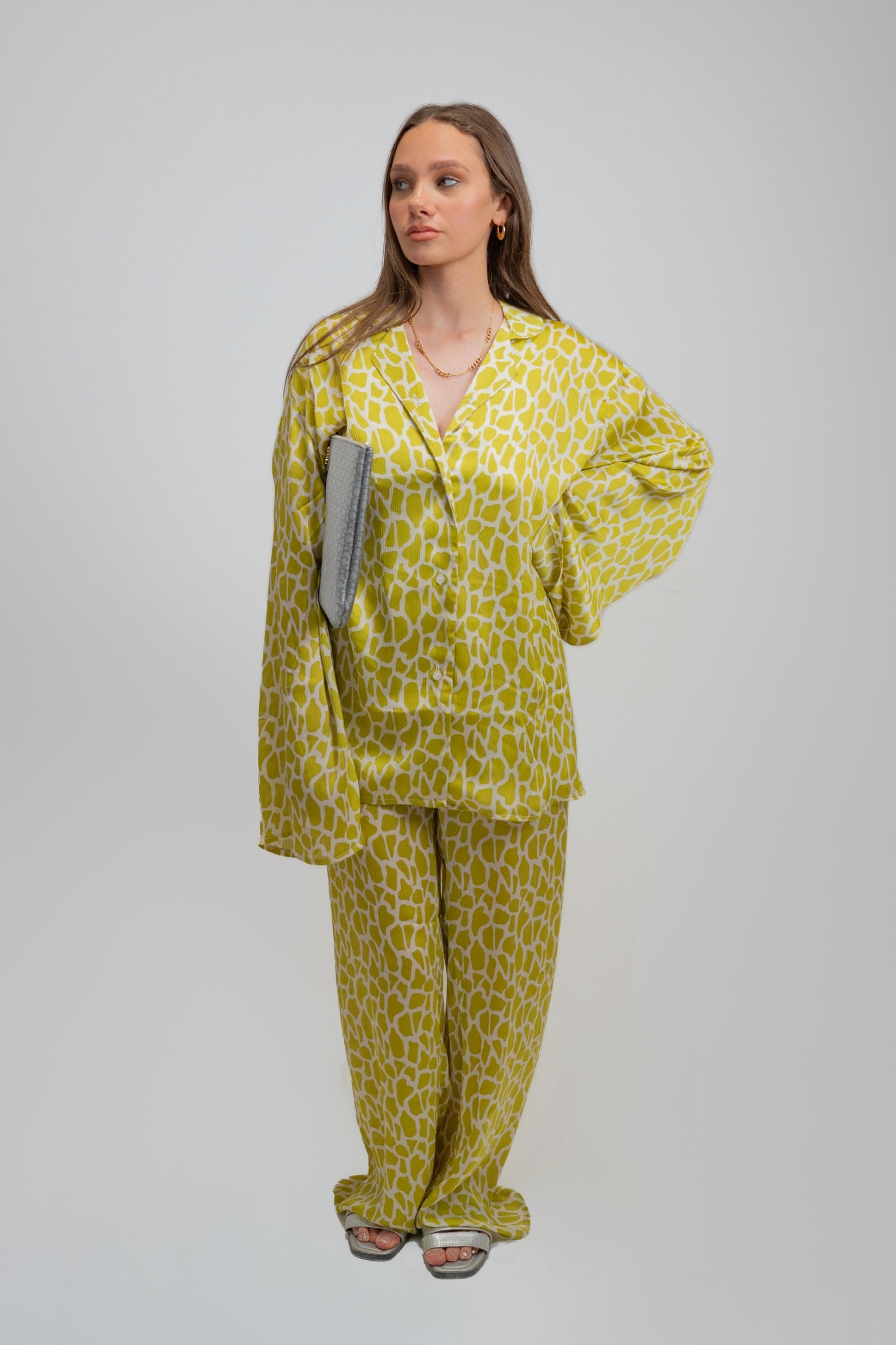 Bold safari print two-piece set