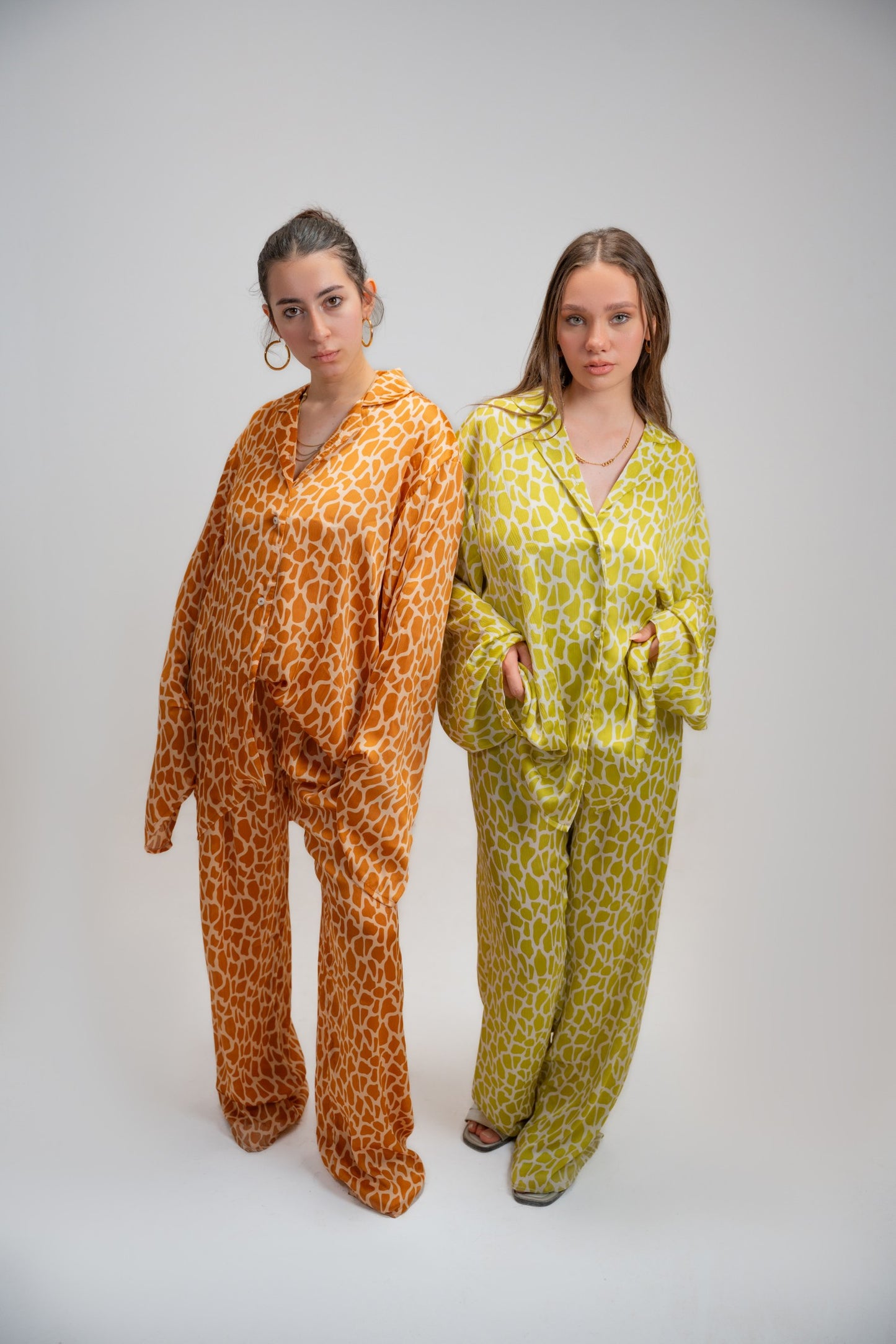 Bold safari print two-piece set
