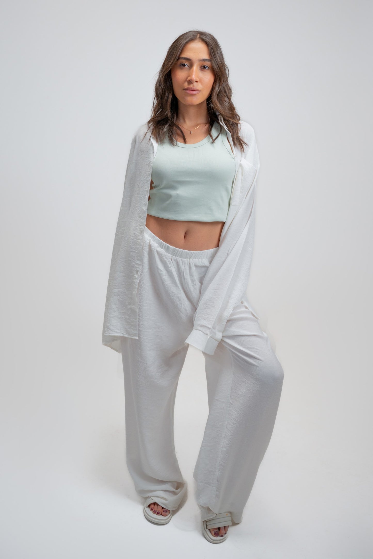✨White Sunset Breeze Linen Set